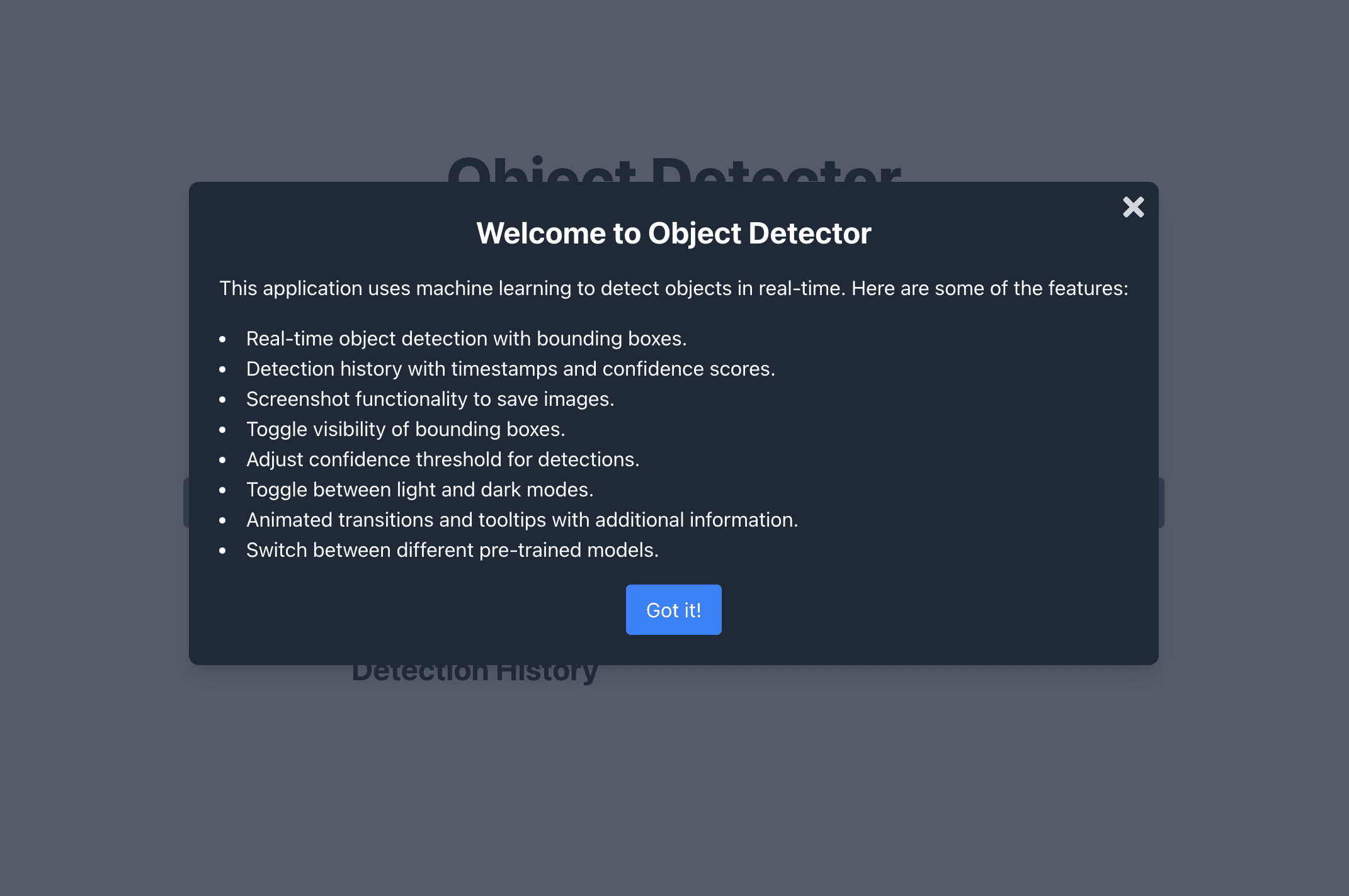 Webcam Image Classifier